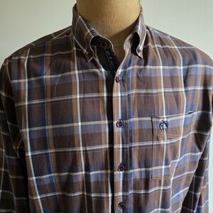 🇮🇹CAMPIONE Men's Brown Plaid Shirt